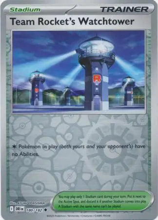 Team Rocket's Watchtower 180/182 (SV10: Destined Rivals)  - Reverse Holofoil | Good Games Adelaide SA