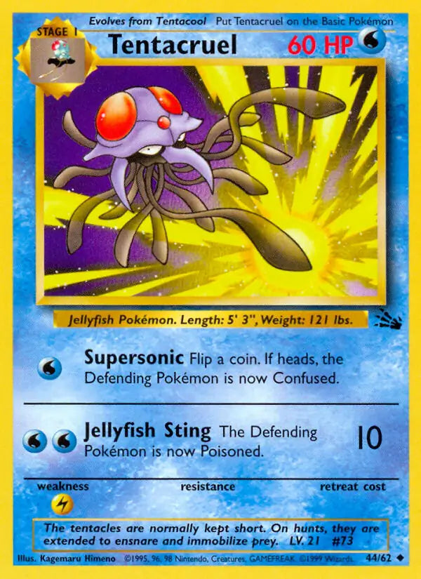 Tentacruel 44/62 (Fossil)  - Unlimited | Good Games Adelaide SA