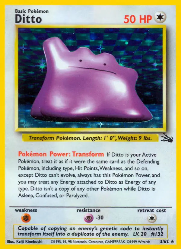 Ditto 03/62 (Fossil)  - Unlimited Holofoil | Good Games Adelaide SA