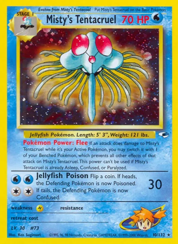 Misty's Tentacruel 010/132 (Gym Heroes)  - Unlimited Holofoil | Good Games Adelaide SA