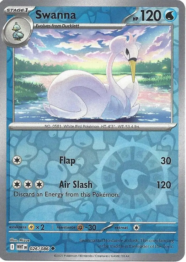 Swanna 026/086 (SV: White Flare)  - Reverse Holofoil | Good Games Adelaide SA