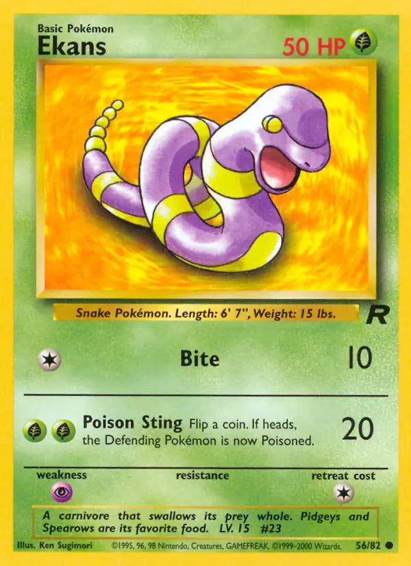 Ekans 56/82 (Team Rocket)  - Unlimited | Good Games Adelaide SA