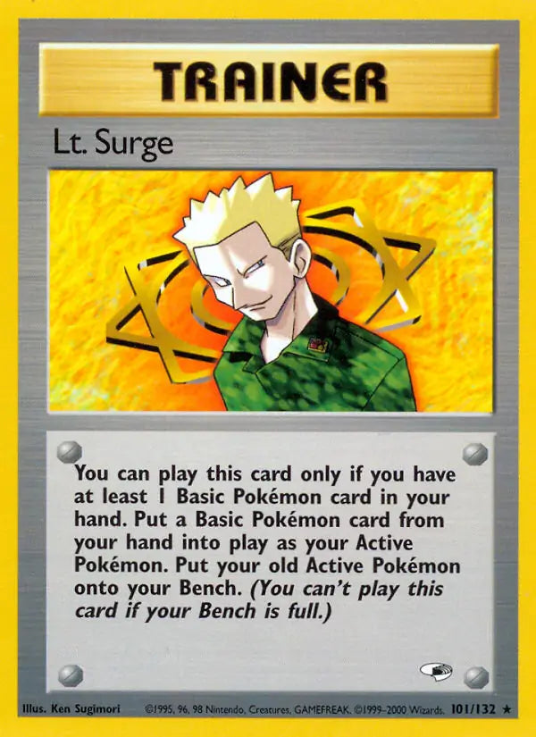Lt. Surge 101/132 (Gym Heroes)  - Unlimited | Good Games Adelaide SA