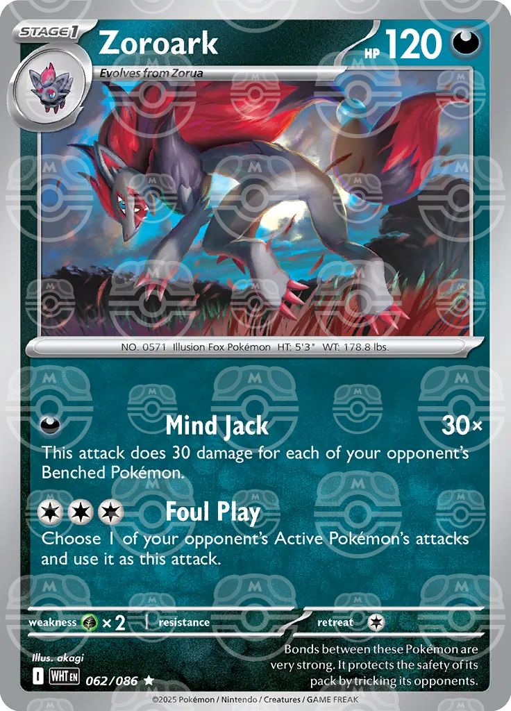Zoroark 062/086 (SV: White Flare)  - Holofoil | Good Games Adelaide SA