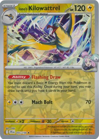 Iono's Kilowattrel 055/159 (SV09: Journey Together)  - Reverse Holofoil | Good Games Adelaide SA