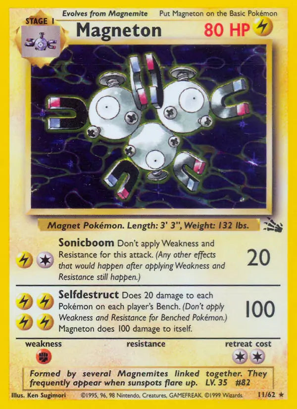 Magneton 11/62 (Fossil)  - Unlimited Holofoil | Good Games Adelaide SA