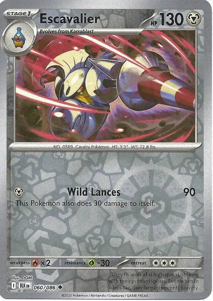 Escavalier 060/086 (SV: Black Bolt)  - Reverse Holofoil | Good Games Adelaide SA