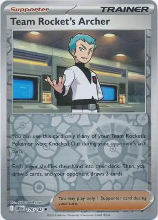 Team Rocket's Archer 170/182 (SV10: Destined Rivals)  - Reverse Holofoil | Good Games Adelaide SA