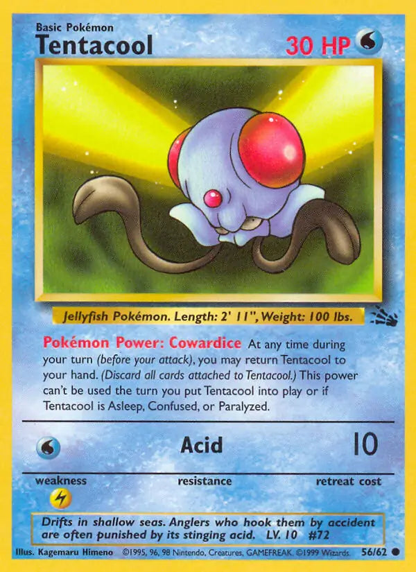 Tentacool 56/62 (Fossil)  - Unlimited | Good Games Adelaide SA