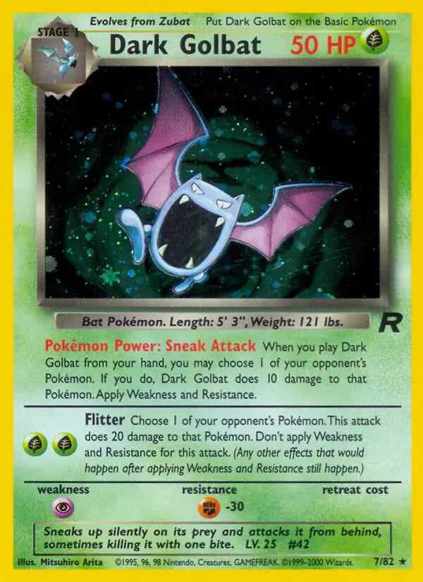 Dark Golbat 07/82 (Team Rocket)  - Unlimited Holofoil | Good Games Adelaide SA