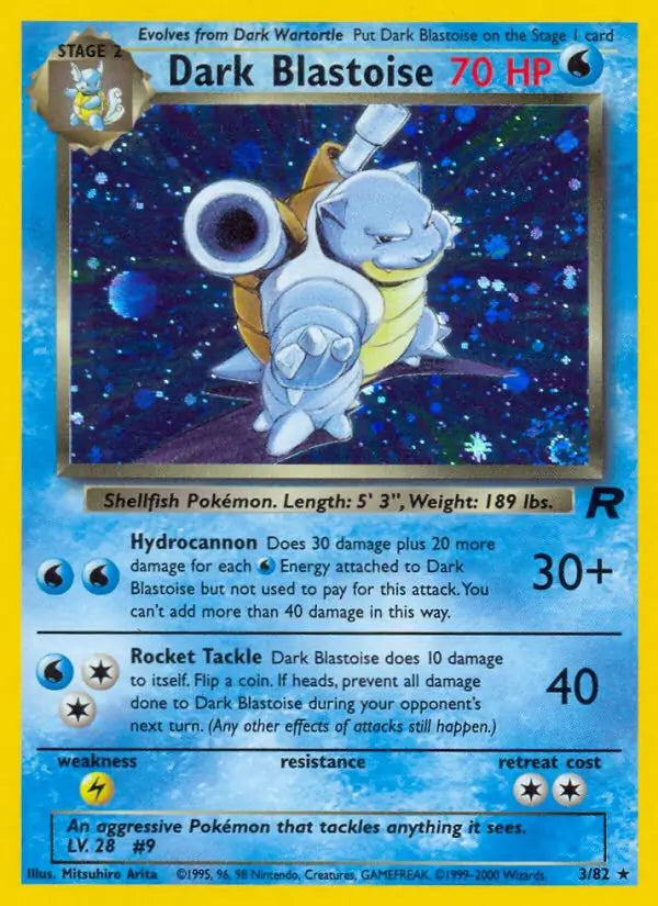 Dark Blastoise 03/82 (Team Rocket)  - Unlimited Holofoil | Good Games Adelaide SA