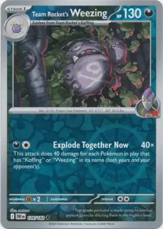Team Rocket's Weezing 126/182 (SV10: Destined Rivals)  - Reverse Holofoil | Good Games Adelaide SA
