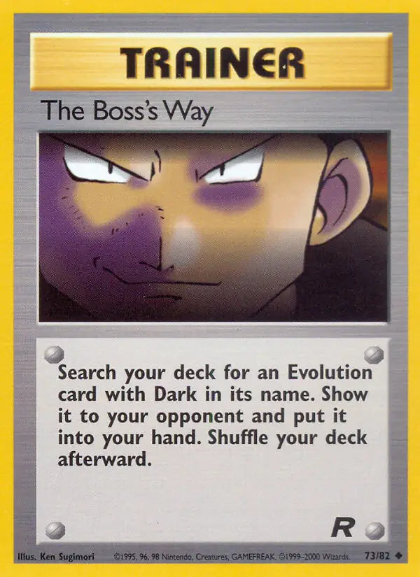 The Boss's Way 73/82 (Team Rocket)  - Unlimited | Good Games Adelaide SA