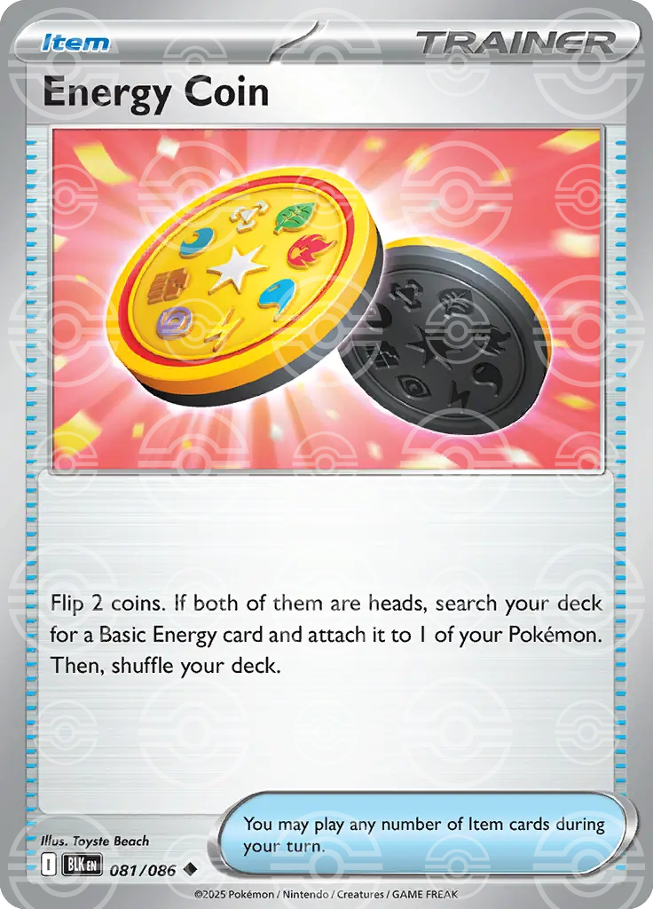 Energy Coin 081/086 (SV: Black Bolt)  - Holofoil | Good Games Adelaide SA
