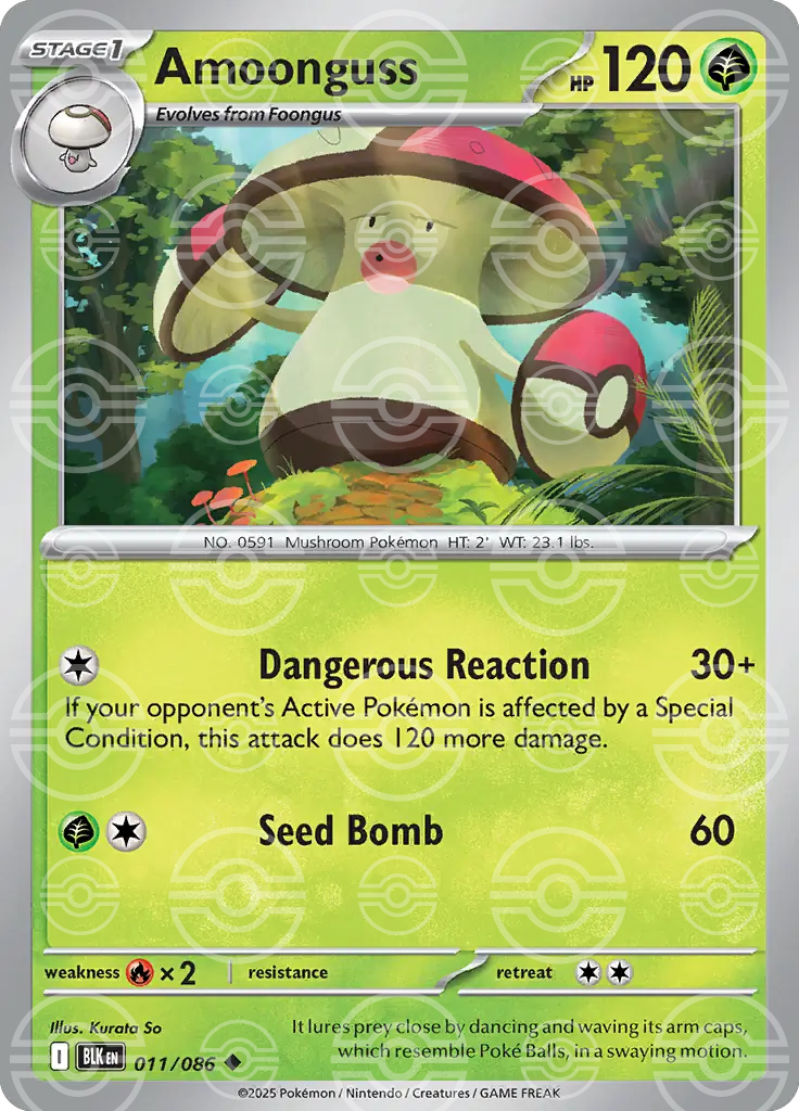 Amoonguss 011/086 (SV: Black Bolt)  - Holofoil | Good Games Adelaide SA
