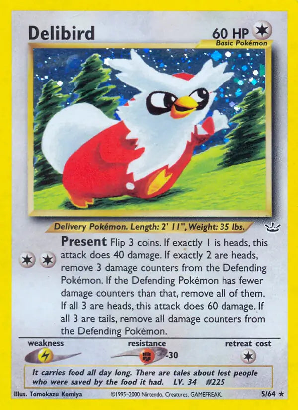 Delibird 05/64 (Neo Revelation)  - Unlimited Holofoil | Good Games Adelaide SA