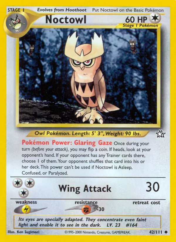 Noctowl 042/111 (Neo Genesis)  - Unlimited | Good Games Adelaide SA