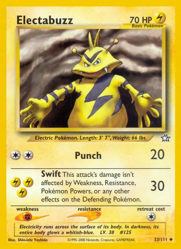 Electabuzz 033/111 (Neo Genesis)  - Unlimited | Good Games Adelaide SA
