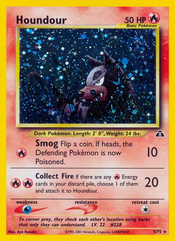 Houndour 05/75 (Neo Discovery)  - Unlimited Holofoil | Good Games Adelaide SA