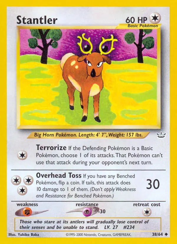 Stantler 38/64 (Neo Revelation)  - Unlimited | Good Games Adelaide SA
