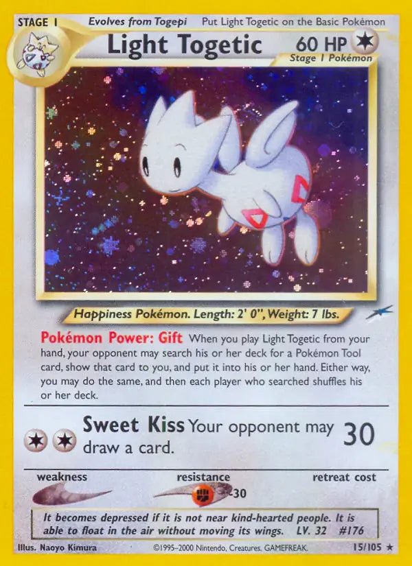 Light Togetic 015/105 (Neo Destiny)  - Unlimited Holofoil | Good Games Adelaide SA