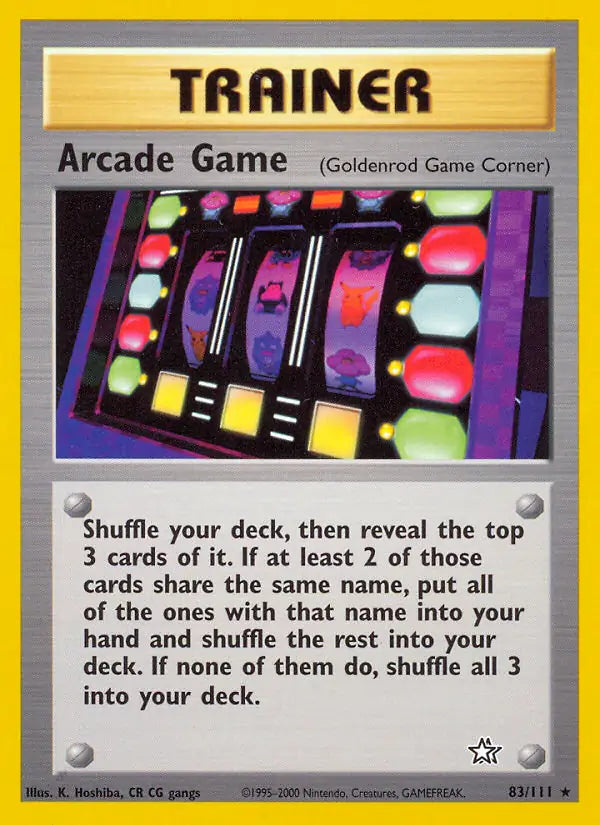 Arcade Game Goldenrod Game Corner 083/111 (Neo Genesis)  - Unlimited | Good Games Adelaide SA
