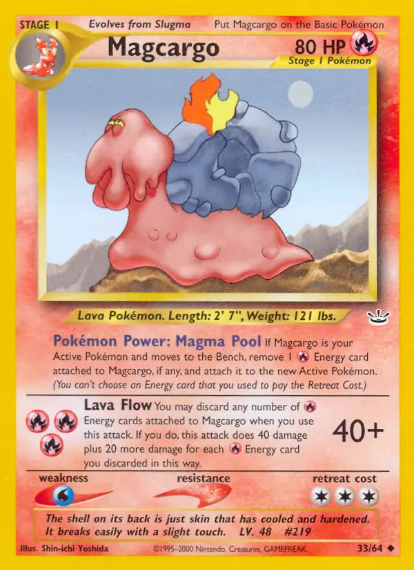 Magcargo 33/64 (Neo Revelation)  - Unlimited | Good Games Adelaide SA