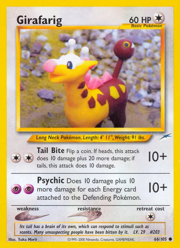 Girafarig 066/105 (Neo Destiny)  - Unlimited | Good Games Adelaide SA