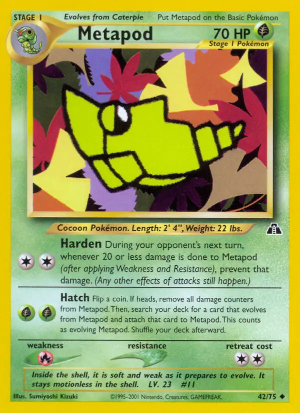 Metapod 42/75 (Neo Discovery)  - Unlimited | Good Games Adelaide SA