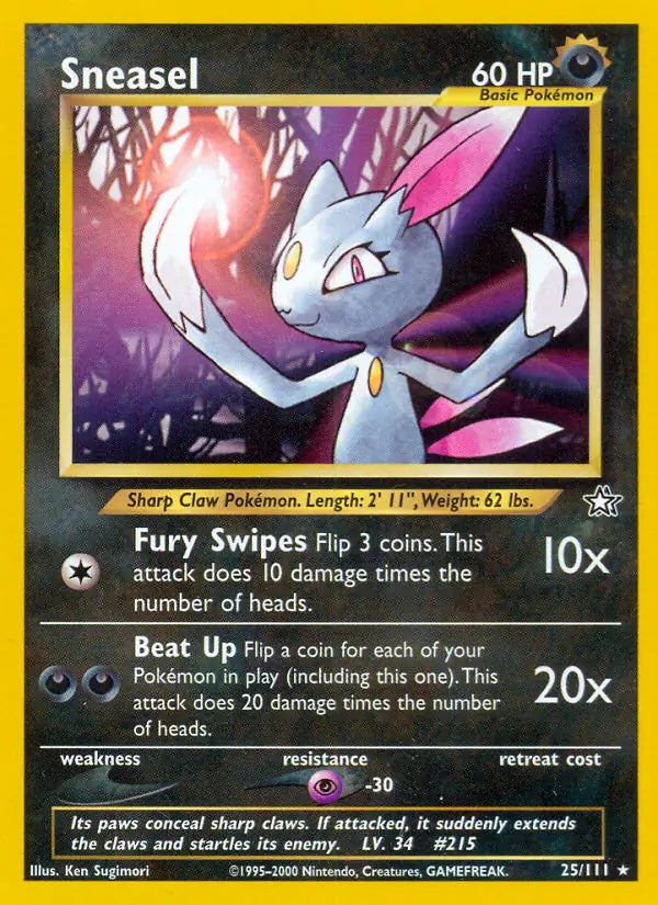 Sneasel 025/111 (Neo Genesis)  - Unlimited | Good Games Adelaide SA