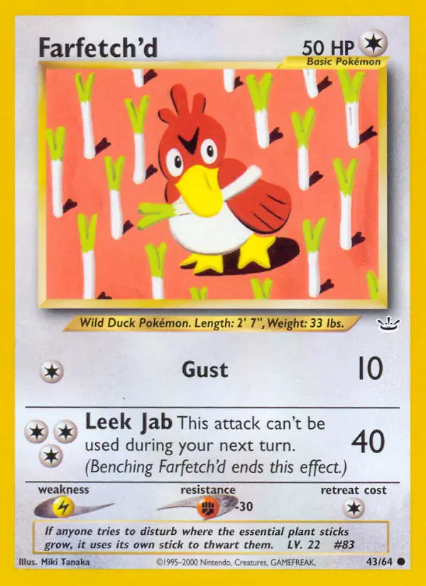 Farfetch'd 43/64 (Neo Revelation)  - Unlimited | Good Games Adelaide SA