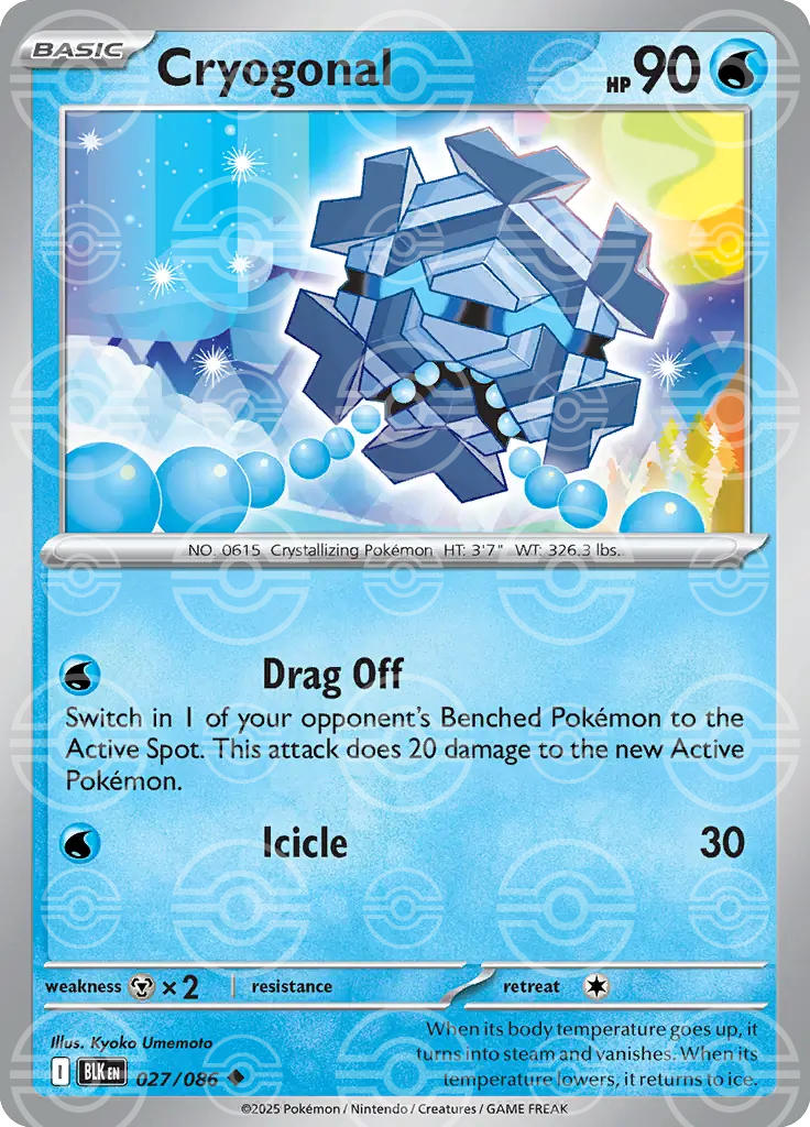 Cryogonal 027/086 (SV: Black Bolt)  - Holofoil | Good Games Adelaide SA