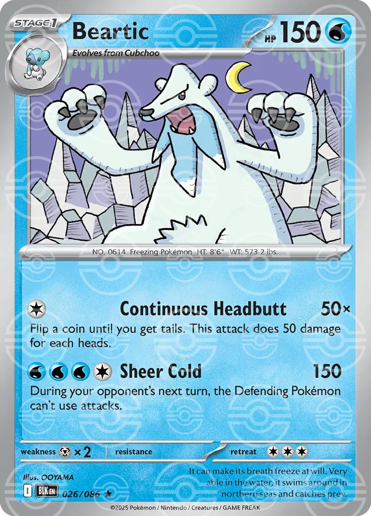 Beartic 026/086 (SV: Black Bolt)  - Holofoil | Good Games Adelaide SA