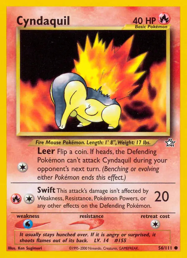 Cyndaquil 056/111 (Neo Genesis)  - Unlimited | Good Games Adelaide SA