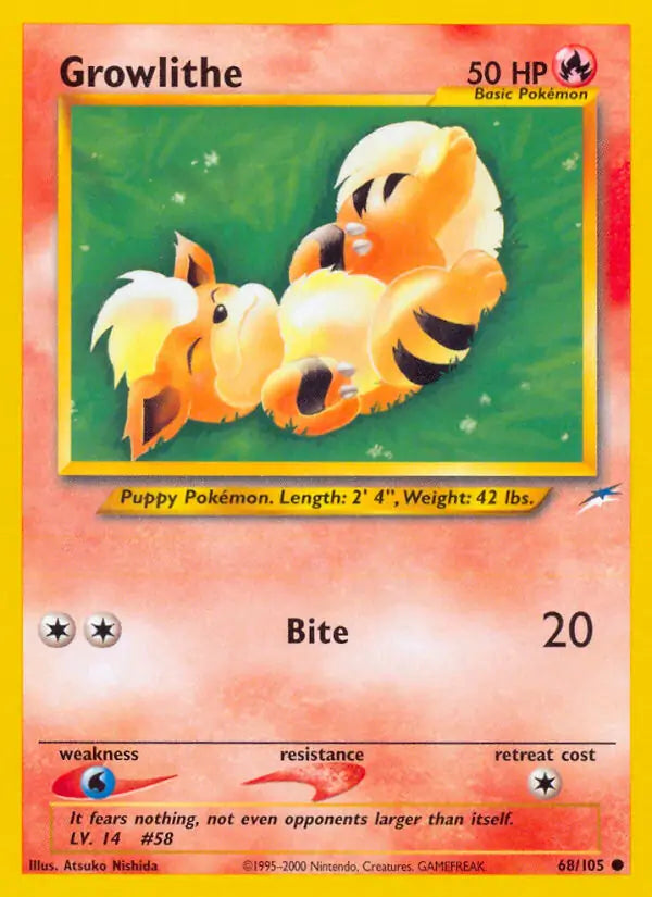 Growlithe 068/105 (Neo Destiny)  - Unlimited | Good Games Adelaide SA
