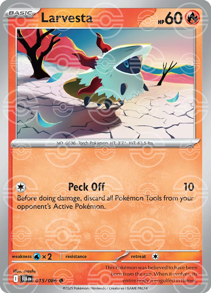 Larvesta 015/086 (SV: Black Bolt)  - Holofoil | Good Games Adelaide SA