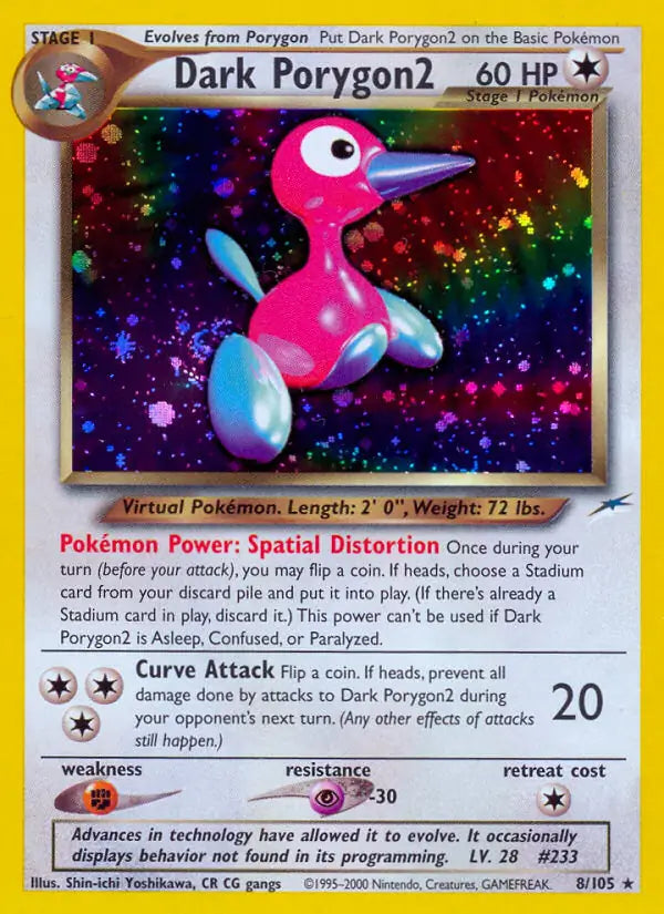Dark Porygon2 008/105 (Neo Destiny)  - Unlimited Holofoil | Good Games Adelaide SA