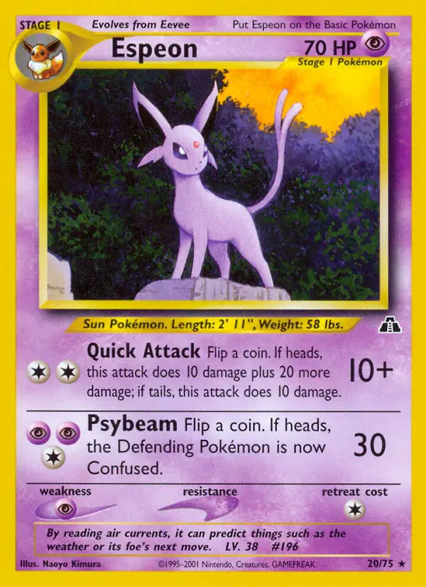 Espeon 20/75 (Neo Discovery)  - Unlimited | Good Games Adelaide SA