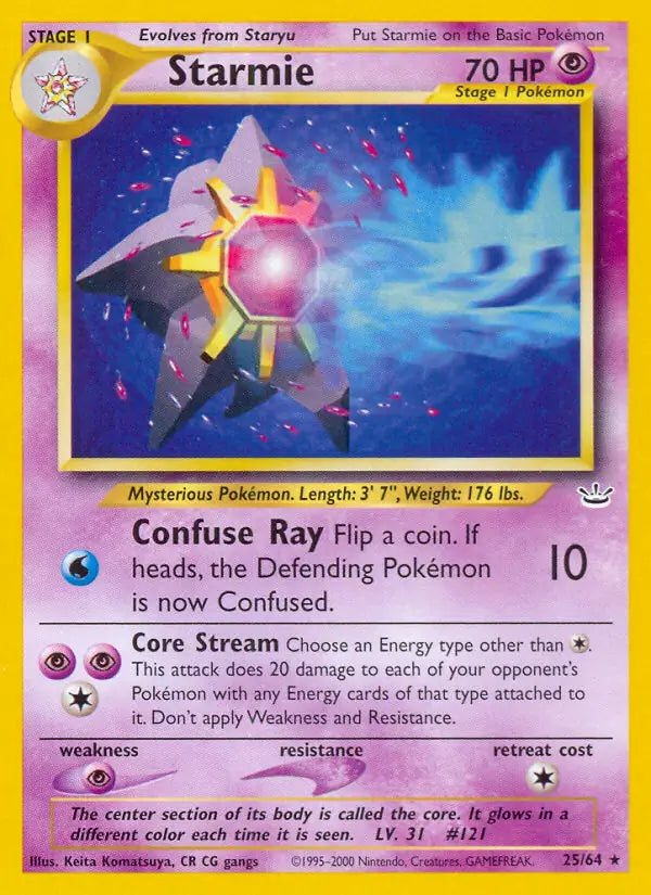 Starmie 25/64 (Neo Revelation)  - Unlimited | Good Games Adelaide SA