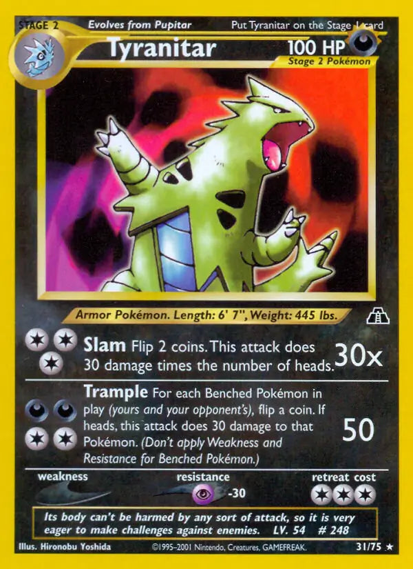 Tyranitar 31/75 (Neo Discovery)  - Unlimited | Good Games Adelaide SA