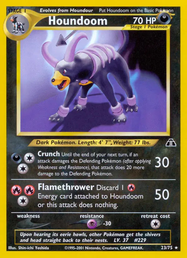 Houndoom 23/75 (Neo Discovery)  - Unlimited | Good Games Adelaide SA