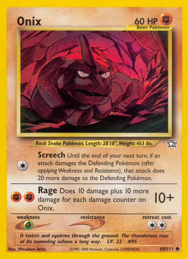 Onix 069/111 (Neo Genesis)  - Unlimited | Good Games Adelaide SA