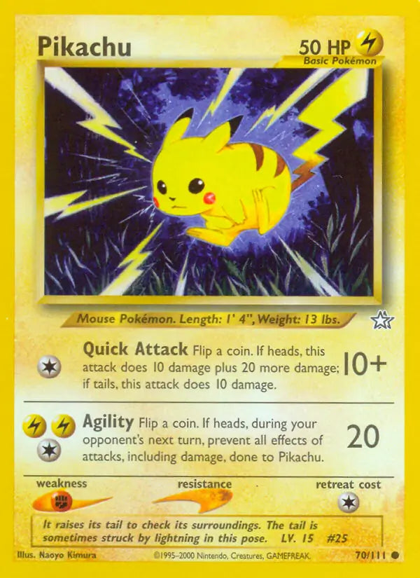Pikachu 070/111 (Neo Genesis)  - Unlimited | Good Games Adelaide SA