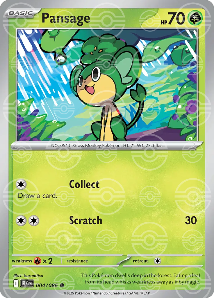 Pansage 004/086 (SV: Black Bolt)  - Holofoil | Good Games Adelaide SA