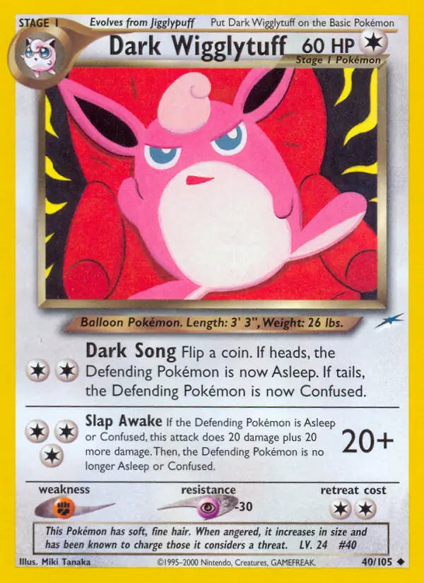 Dark Wigglytuff 040/105 (Neo Destiny)  - Unlimited | Good Games Adelaide SA