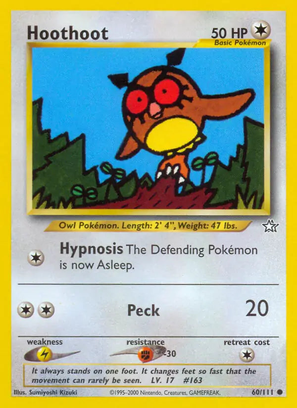 Hoothoot 060/111 (Neo Genesis)  - Unlimited | Good Games Adelaide SA