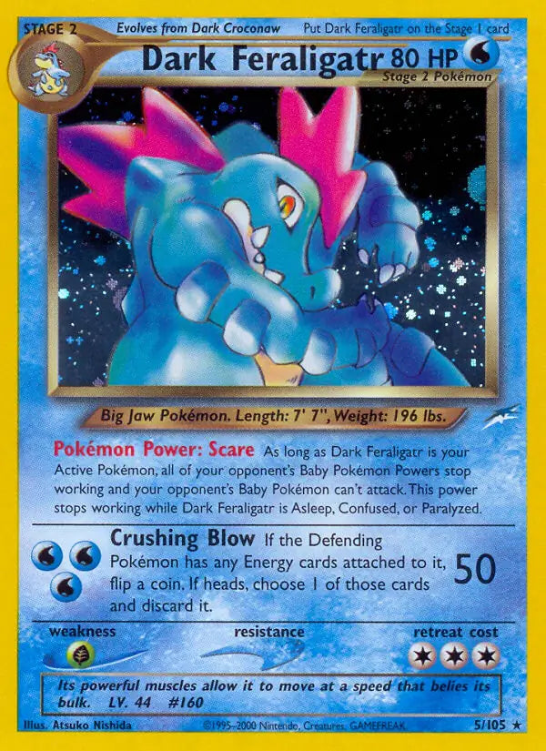 Dark Feraligatr 005/105 (Neo Destiny)  - Unlimited Holofoil | Good Games Adelaide SA