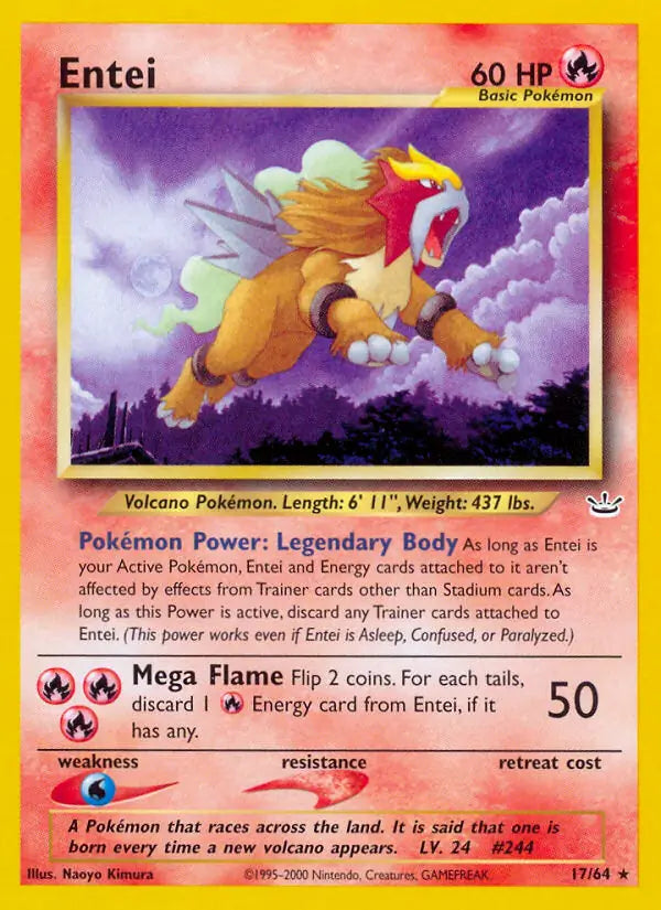 Entei  17/64 (Neo Revelation)  - Unlimited | Good Games Adelaide SA