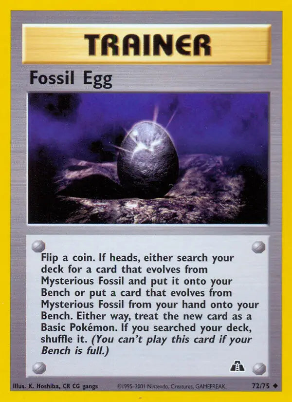 Fossil Egg 72/75 (Neo Discovery)  - Unlimited | Good Games Adelaide SA