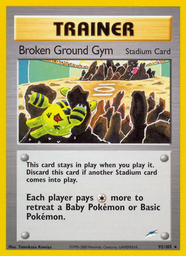 Broken Ground Gym 092/105 (Neo Destiny)  - Unlimited | Good Games Adelaide SA
